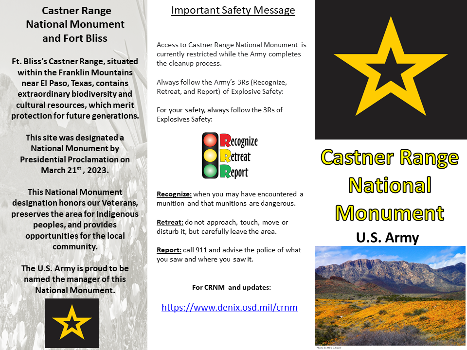 Castner Range National Monument and Fort Bliss