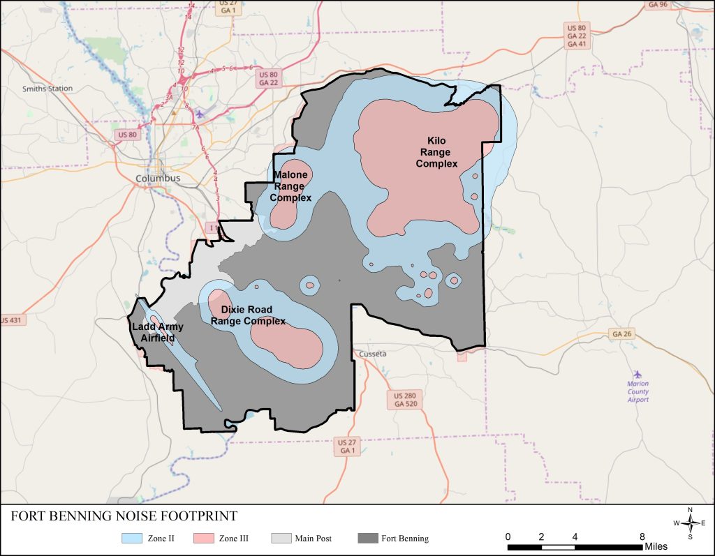 Sound levels in Noise Zone II are between 65 and 70 ADNL or 62 and 70 CDNL. Although local requirements for on- or off-base housing may require noise-sensitive land uses within Noise Zone II, such land use is generally not compatible within Noise Zone II.