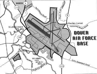 Map: Dover Air Force Base