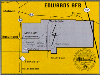 Map: Edwards Air Force Base