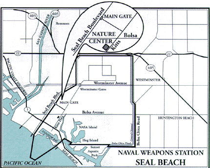 Map: Naval Weapons Station, Seal Beach