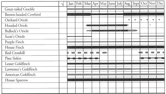 Birds of Los Angeles District: Species Occurrence