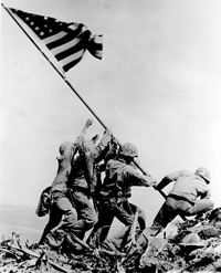 Raising of flag at Iwo Jima