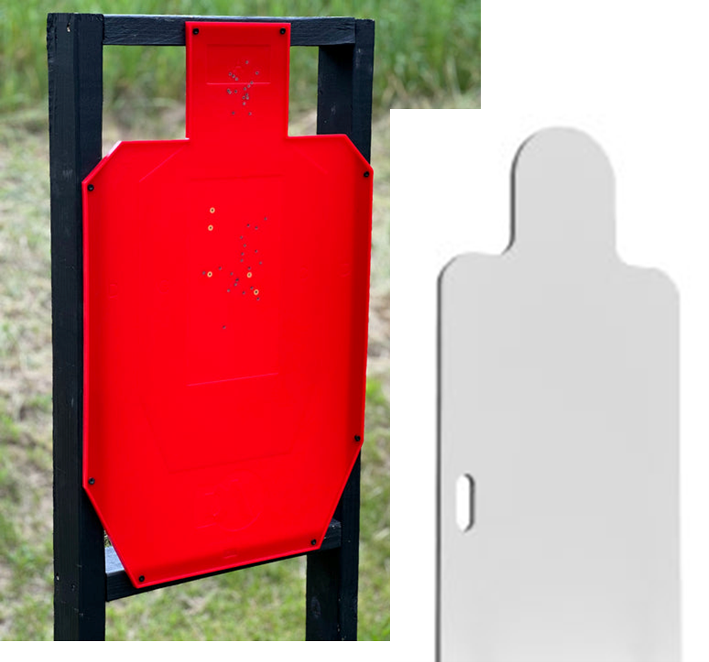  Durable target backer affixed to target frame. Durable target backer